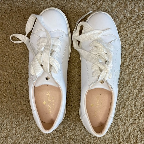 Kate Spade Fez Sneakers Optic White Size 6 - Picture 4 of 5